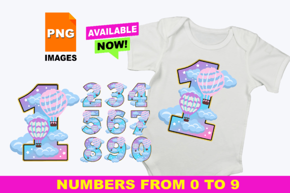 Download Hot Air Numbers 0-9 Clip Art Set PNG - Png Collection