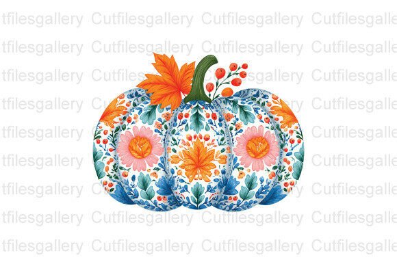Download Fall Floral Pumpkin PNG, Boho Floral PNG - Png Collection