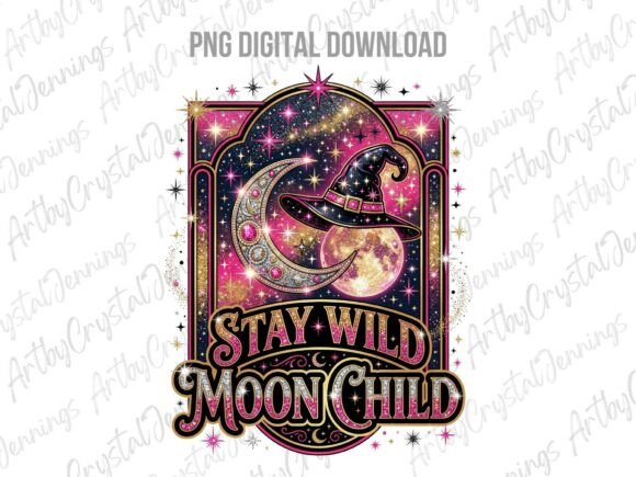 Download Glam Witch Stay Wild Moon Child PNG - Png Collection