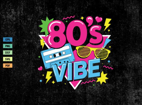 Download Retro 80s Vibe Vintage Shirt SVG PNG - Png Collection