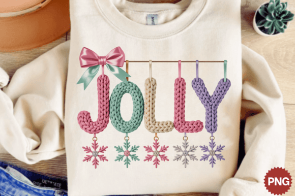 Download Faux Yarn Christmas Png Holly Jolly Pngs - Png Collection