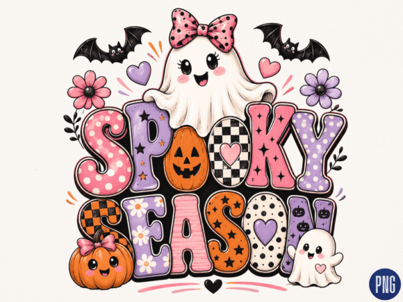 Download Spooky Season Ghost Typography PNG - Png Collection