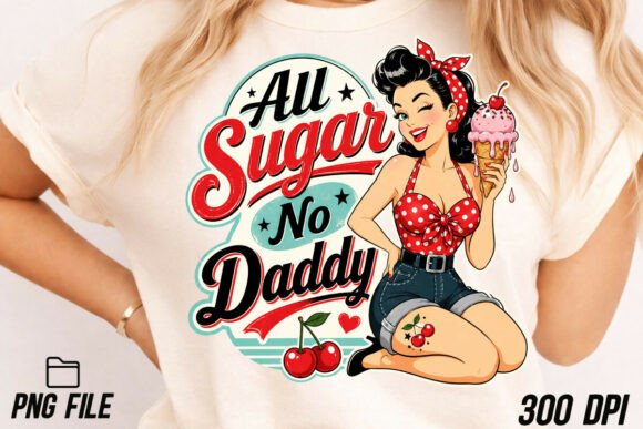 Download All Sugar No Daddy, Retro PNG - Png Collection