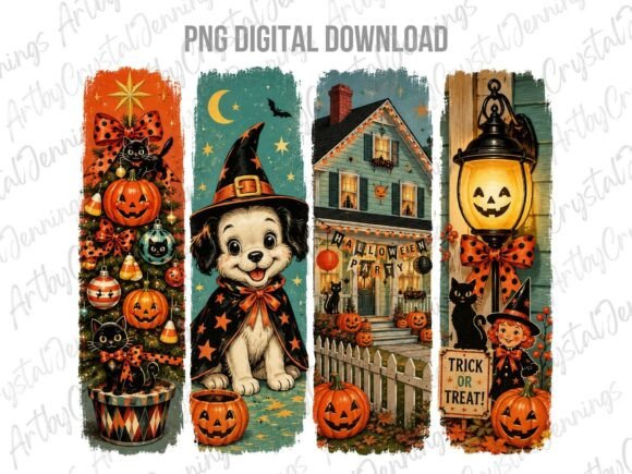 Download Retro Holiday Halloween Brushstroke PNG - Png Collection