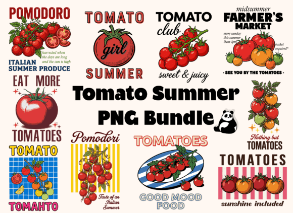 Download Tomato Summer PNG Vintage Png Bundle - Png Collection
