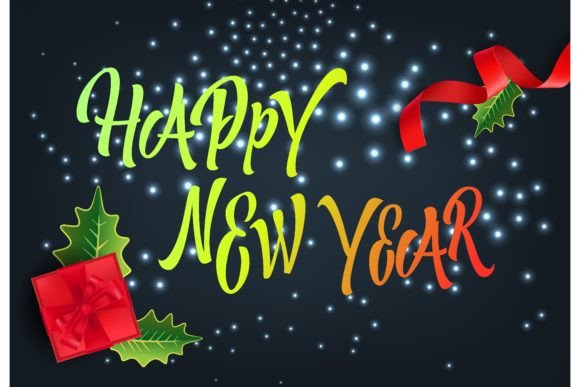 Download Happy New Year Festive Card Design. Red - Festive card Collection