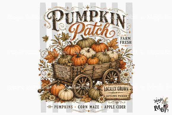 Download Vintage Pumpkin Patch PNG - Png Collection