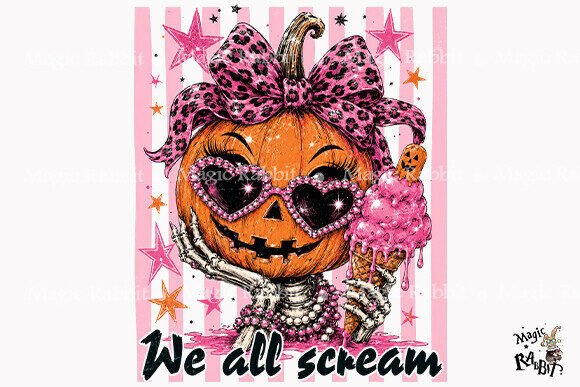 Download We All Scream Pumpkin Girl PNG - Png Collection