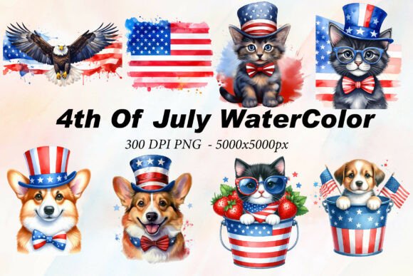 Download July 4th PNG Bundle for Printing - Png Collection