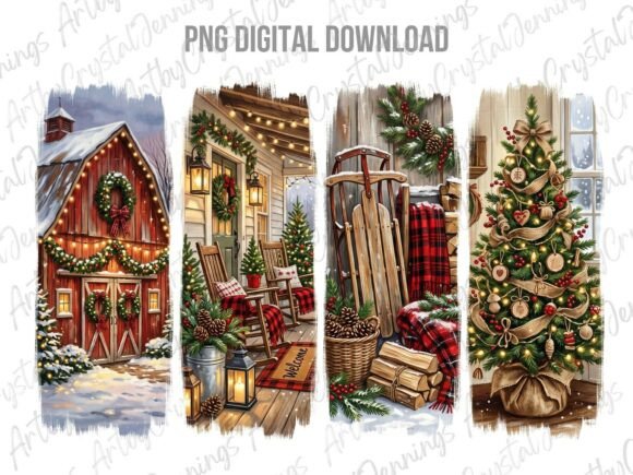 Download Rustic Christmas Brushstroke PNG - Png Collection