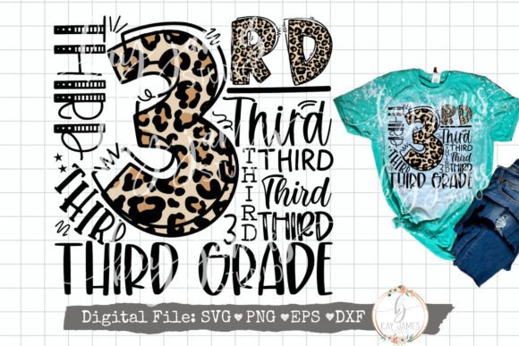 Download 3rd Grade Typography SVG Sublimation PNG - Png Collection