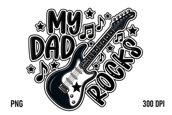 Download My Dad Rocks Guitar PNG - Png Collection